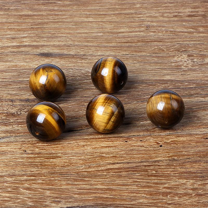 4-20mm Natural Yellow Tiger Eye Beads 5A+ Round Loose Spacer for DIY Bracelet Jewelry Making Accessories Pack of 5