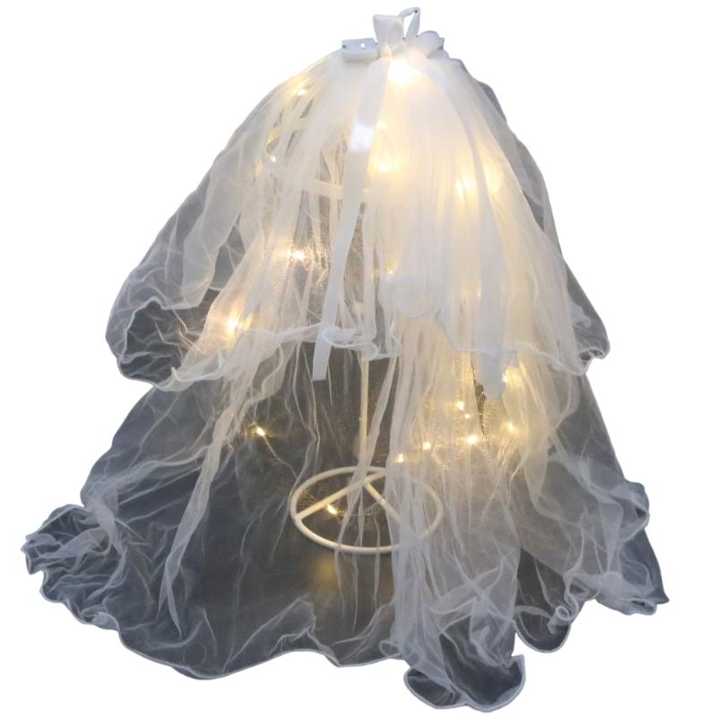 

Light Up Wedding Veil Led Bridal Veil Led Light Veil Crowns Wedding Tiara Veil