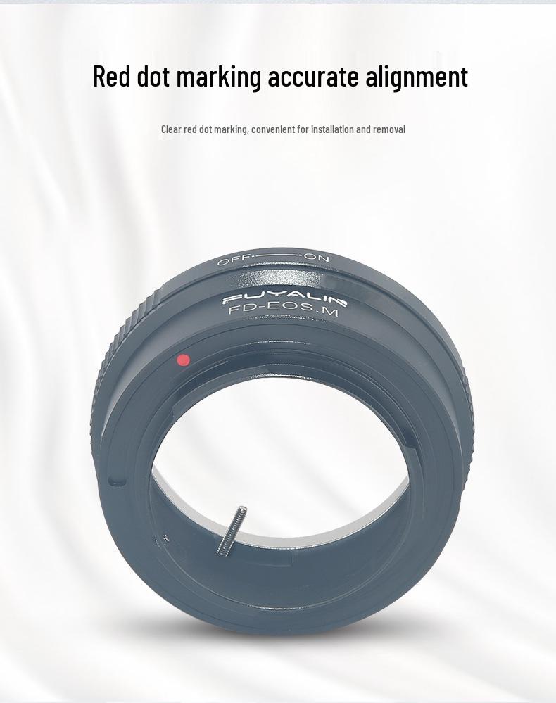 FD-EOSM Lens Adapter Ring for Canon FD/FL Lenses to EOSM M10/M5 Mirrorless Cameras
