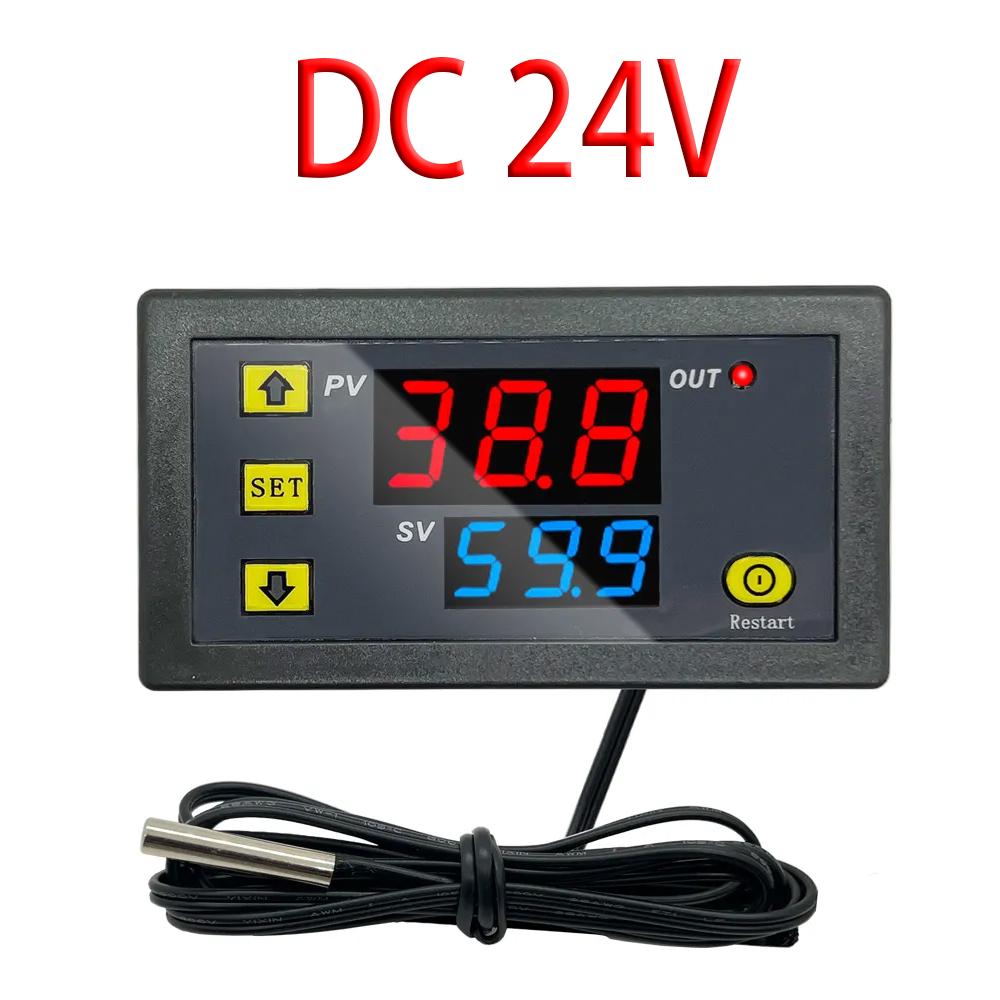 W3230 Mini Digital Temperature Controller 12V 24V 220V Thermostat Regulator Heating Cooling Control Thermoregulator With Sensor