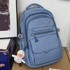 Children Elementary School Students  Female Junior High School Students  Solid Color Male Backpacks  High School Students  Large Capacity Backpacks