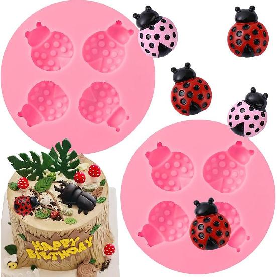 2 Pcs Creative Beer Shape Silicone Molds, Cute Beer Cup Fondant Mold, For Kitchen Baking, Candy, Biscuits, Chocolate, Cake Decoration, Chewing Gum,