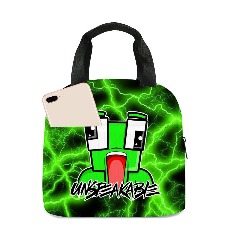 Unspeakable Portable Lunch Bag Cartoon Bento Bag Outdoor Thermal Insulation Bag Lunch Box Bag With Rice Thermal Insulation Bag
