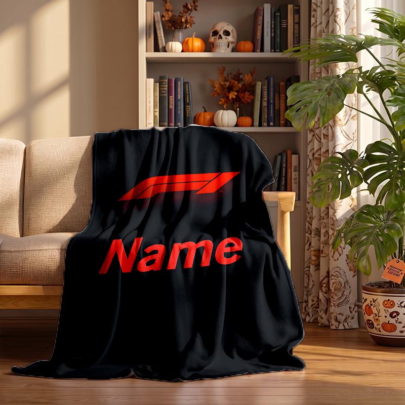 F1 Custom Flannel Blankets Soft Warm Cozy Throws for Home Decor Holiday Gifts