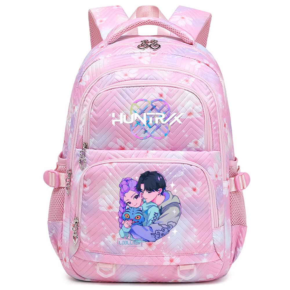 Cartoon K-Pop Printed Backpack Student Teenager Bookbag for Boy Girl Schoolbag Kid Gift Women Large Capacity Waterproof Travel Bag Mochila