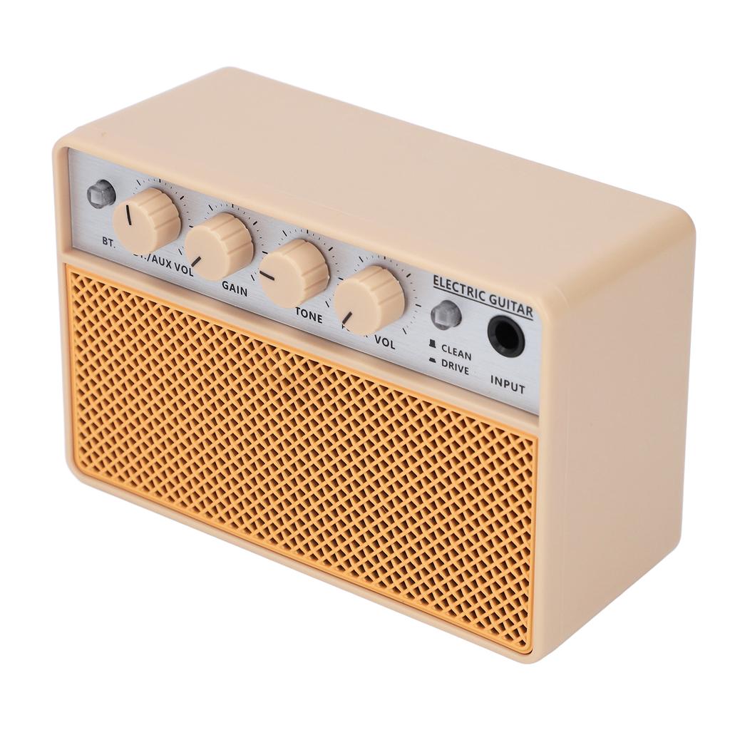 Amplificator Portabil 10W Reîncărcabil Amplificator de Practică pentru Chitară Electrică și Bas cu Clean și Drive