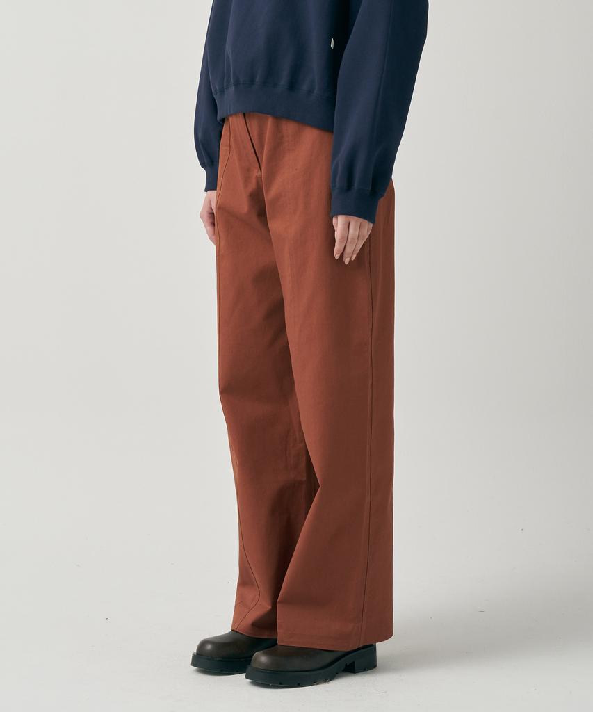 MOTT Cotton Round Stitch Pants - Brick