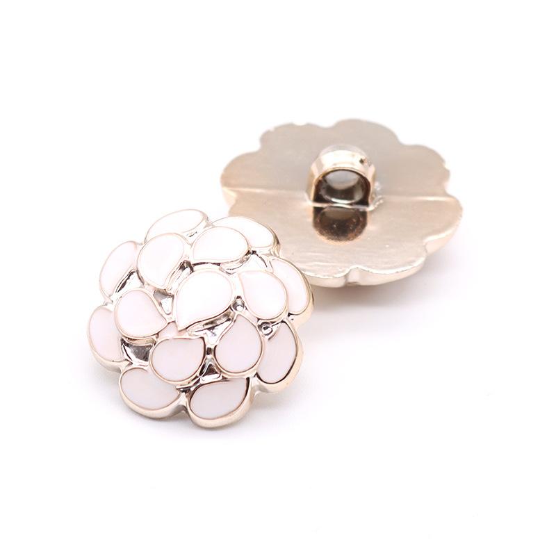 High-End Pearl Plastic Buttons, Women'S Clothes Coat Coat Buttons, Versatile Oil Round Decorative Buttons