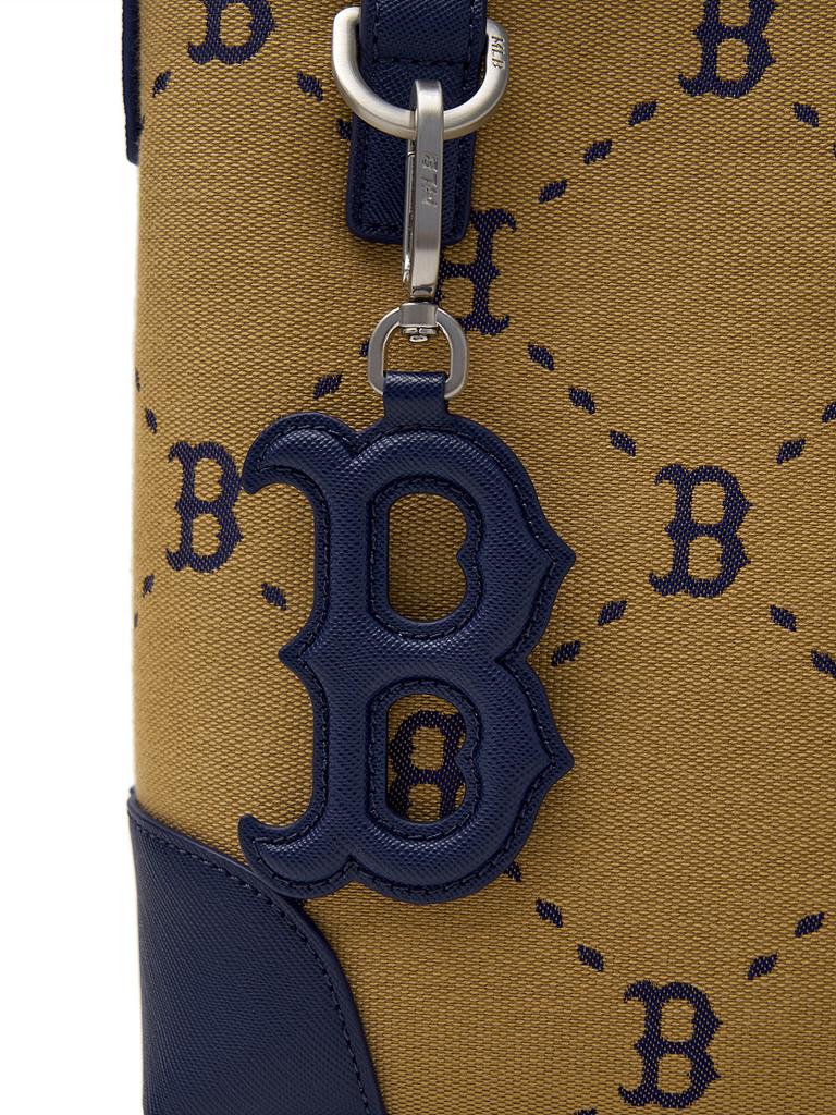Mlb Diamond Monogram Jacquard Mini Crossbody Bag Bos (L.Beige)