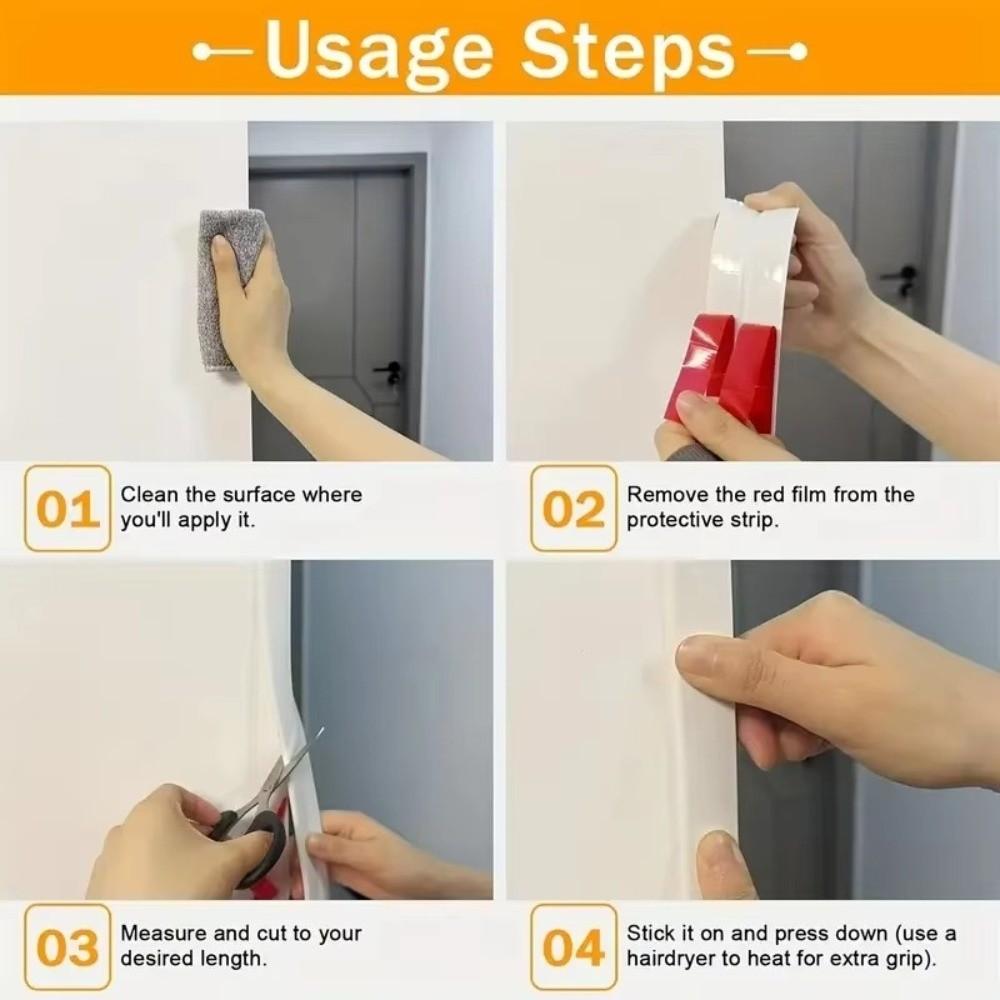 4cmx2m Size Flexible Corner Trim Moulding Self Adhesive Wall Corner Protector Furniture Protection