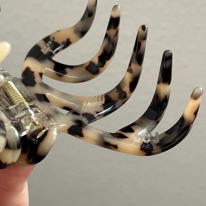 Acetic Acid Thickened Gold Label Gripper Simple and Retro Medium-sized Back Head Updo Shark Gripper