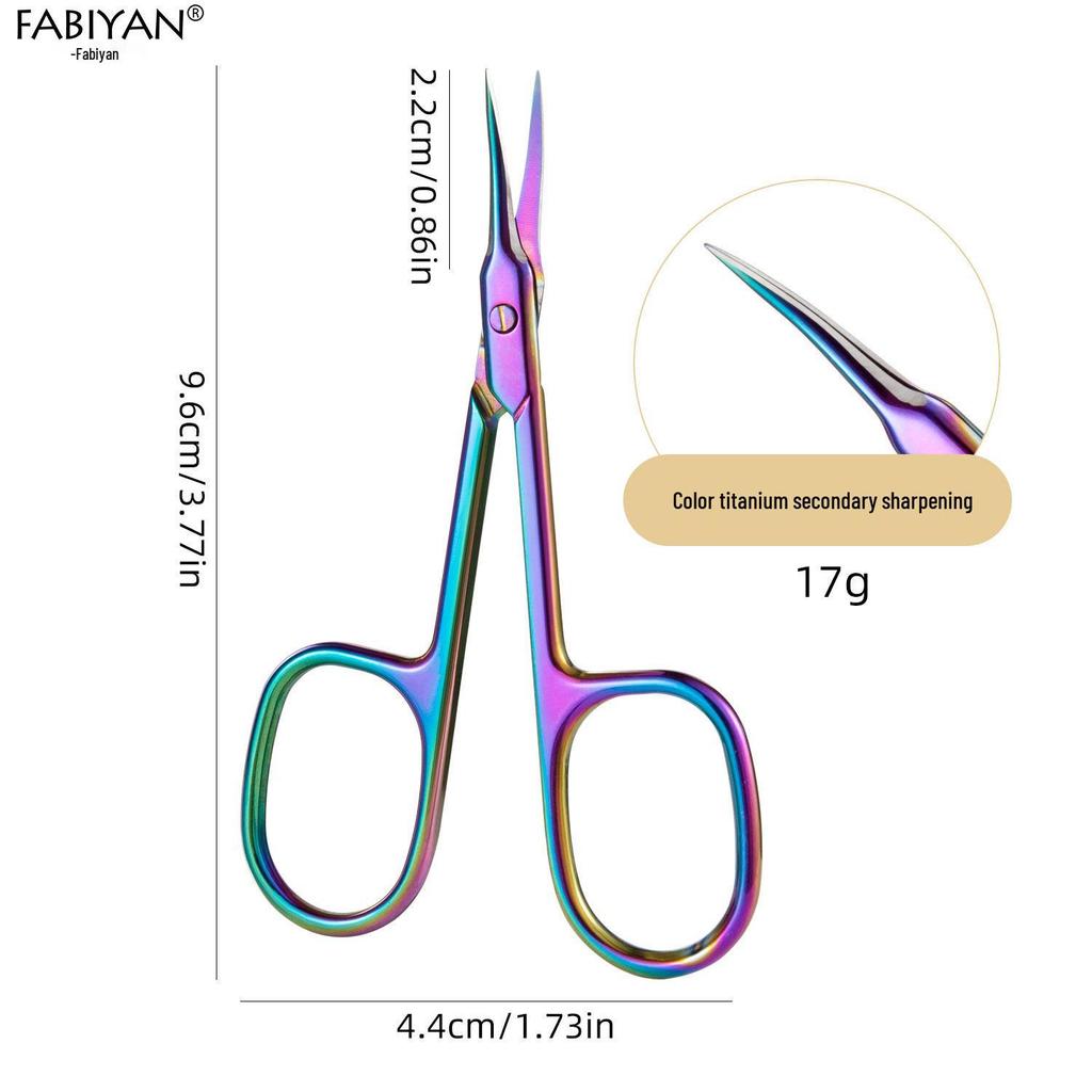 Stainless Steel Precision Cuticle and Eyebrow Trimming Scissors