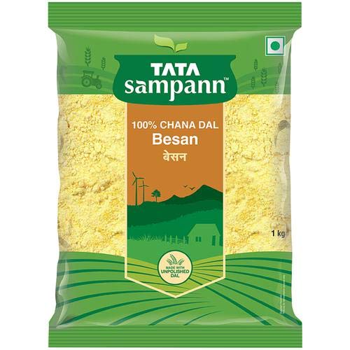 

Tata Sampann Fine Besan Made From 100 Percent Chana Dal Flour For Authentic Cooking And Everyday Kitchen Use 1 Kg Pack