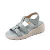 New 2025 summer casual comfortable bottom large size comfortable simple platform sandals casual Velcro women's shoes spot