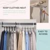 Folding Pants Rack Home Pants Hanger Multi-layer Magic Seamless Trousers Clip Wardrobe Storage Supplies 5-in-1 Trousers Hanger