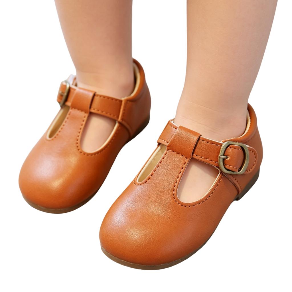 Toddler Girls Classic Mary Jane Shoes Soft Sole Non Slip Buckle Strap Comfortable Fit Lightweight Design for Early Walking