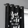 Set Of 2 Curtains Cute Kitten Prints Inches Home Decoration Room Curtain Polyester