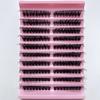 3D Mink Effect Cluster Lashes 8-16mm Volume Lash New Faux Mink Eyelashes  for Women