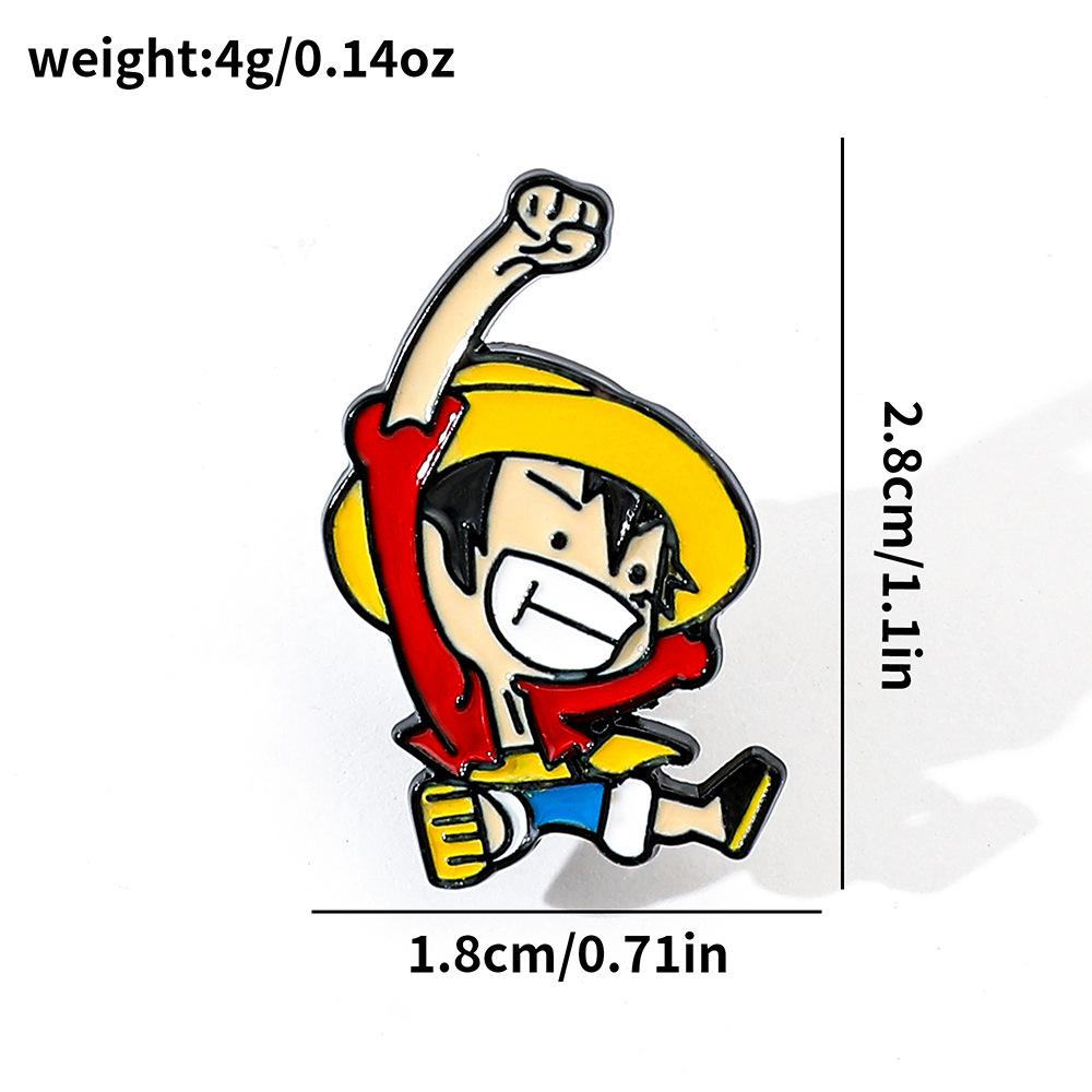 191 Spot ONE PIECE Brooch Riman Metal Badge Luffy Pirates One Piece Pin Accessories