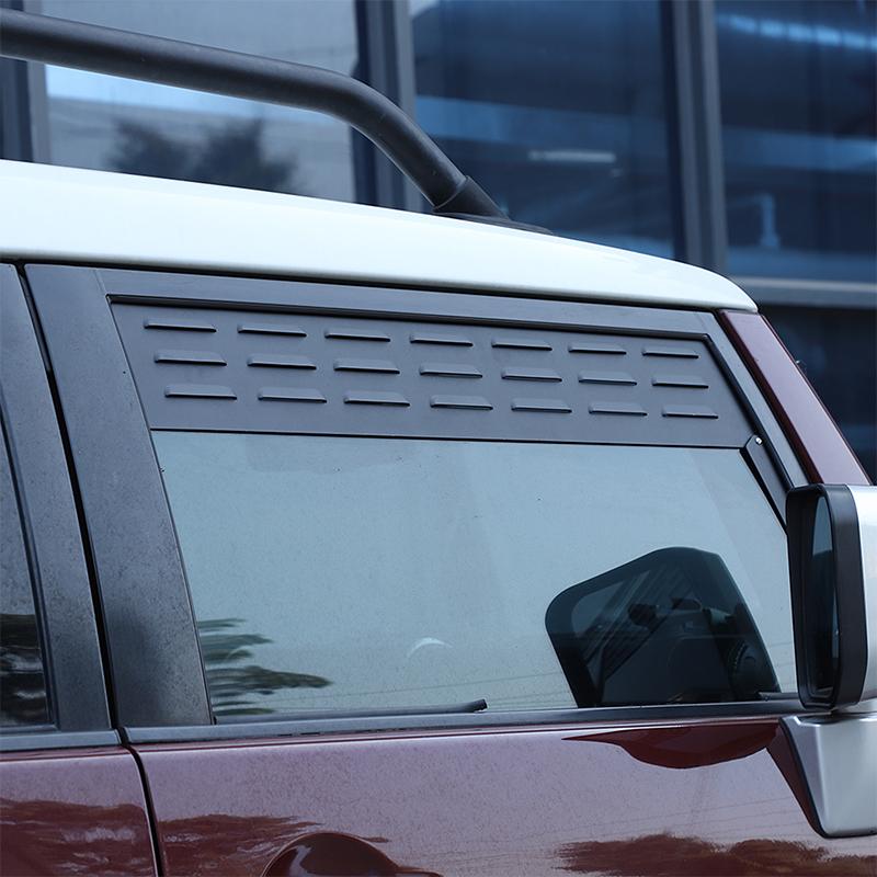 Car Front Side Window Ventilation Panel Decoration Aluminum Alloy For Toyota FJ Cruiser 2007-2026 Modification Accessories