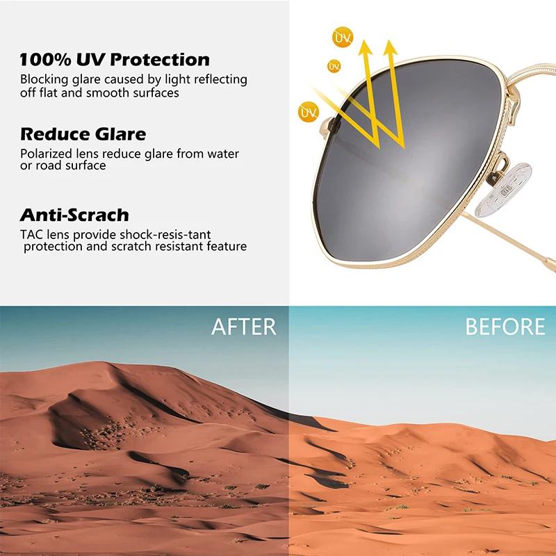 Vintage Metal Geometric Round Frame Fashion Classical Sunglasses For Vacation Lens Uv400 Men Women Hexagon Shades
