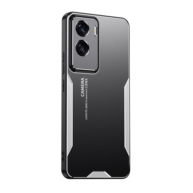 

For Honor 90 Lite Case Metal Aluminum Cover Protecting Lens Frost Case For Honor 90 Lite Prevent Fingerprints Metal+TPU For Honor 90 Lite срібний