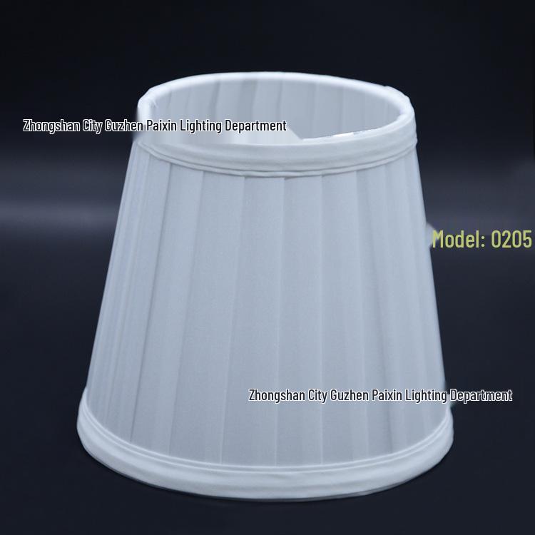 European Style Handmade Pleated Fabric Lampshade for Pendant and Wall Lamps