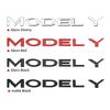 Car Sticker 2025 New Tesla 3D ABS Logo Emblem Letters Car Trunk Badge Rear Letter Label Electroplated For Tesla MODEL 3 Y access