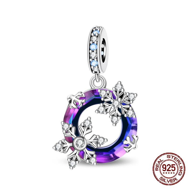 Winter Charms Copper Elk Bear Santa Claus Charms Beads Fit Original Bracelets For Women Diy Festival Jewelry Gifts