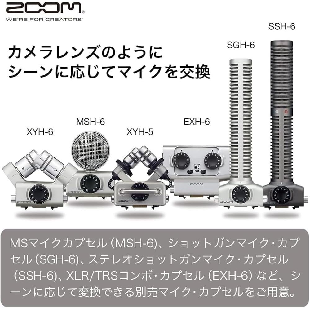 ZOOM Zoom H5 Handy Recorder, Interchangeable Microphone, 4 Track Recording, Audio I/F Function, f...
