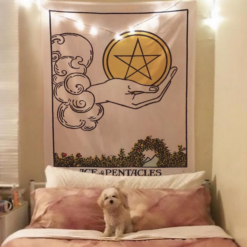 Tapestry Tarot Ace of Pentacles 75x100