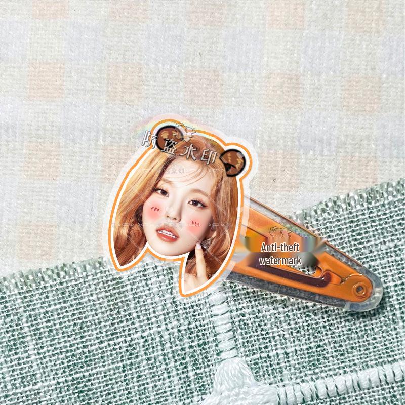 ITZY Yeji & Yuna Star Acrylic Hair Clips - Concert Support Accessories
