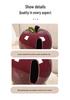 Apple High-End Ceramic Tissue Box for Living Room - Luxury Creative Napkin Holder for Coffee Table Decoration