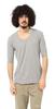 Avirex Daily Rib Half Sleeve T-Shirt (Antibacterial, Anti-odor) Men's Size Large, 6143508, Gray, 014