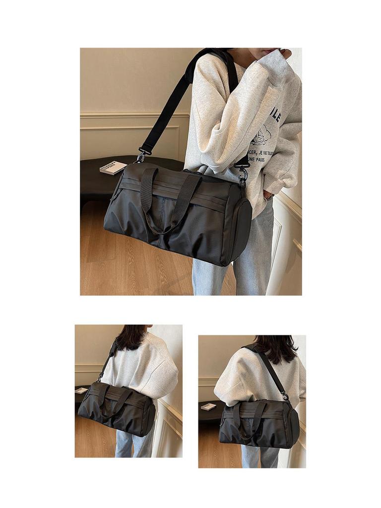 Reisetasche mit großem Fassungsvermögen, Nass-Trocken-Trennung, Schuhfach und Kofferbefestigung