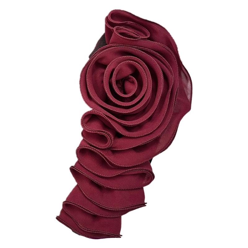 3D Silk Flower Appliques Craft Costume Accessories Chinese Styles Flower Patches
