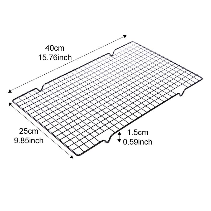 1/2pcs Cake Cooling Rack Stainless Steel BBQ Bread Drip Dry Rack Cooling Grid Baking Pan Household Baking Tool Single Layer TMZ