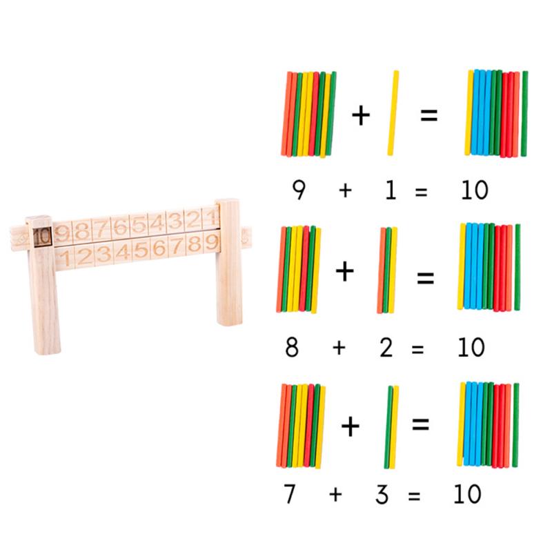 Buy 1-10 Number Counting Ruler Math Toy for Kindergarten Kids Baby at ...