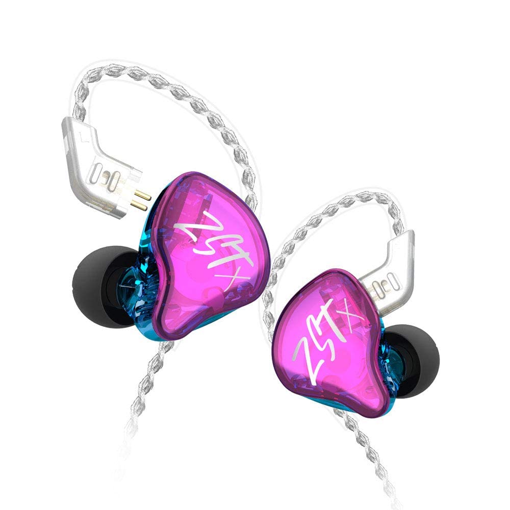 KZ ZSTX (1DD+1BA) Hybrid HIFI Earphones with a 10mm Composite Dynamic Driver and an Original 30095 Balanced Armature Driver, Upgraded 100-Core