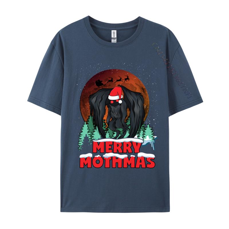 Mothunisex Christmas Merry Mothmas Funny Moth Unisex Xmas Santa Tshirts Cotton Unisex Tshirts Printed On Short Sleeve Tops T Shirt