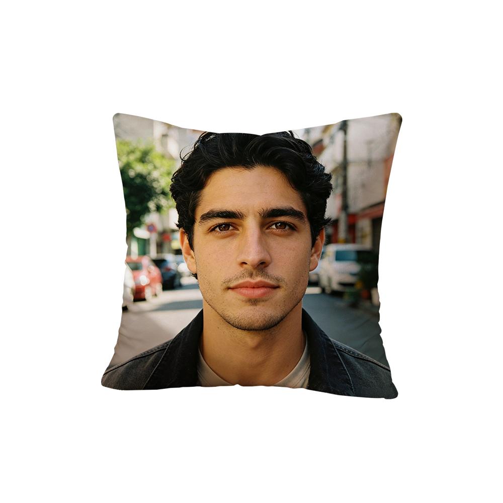 1Pc Personalized Custom Pillowcase Featuring Your Design Image Text, Soft Skin-Friendly Comfortable Pillow Cover for Home Living Room