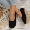 Fashion Women Round Toe Flat Shoes Solid Color Knitted  Casual Breathable Ballet Flats Women Mesh Flat Shoes Loafers Woman