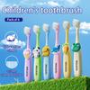 1 6PCS Children Super Soft Toothbrush 3 To 12Y Toddler Baby Training Toothbrush Cute Cartoon Zoo Animal Kids Oral Care Tools