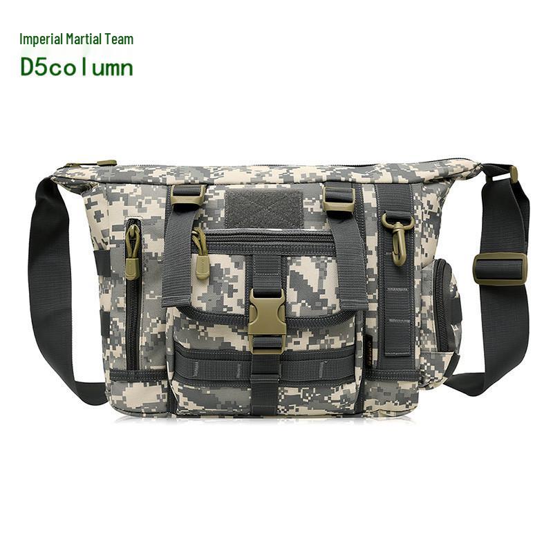 Men's 14-Inch Camouflage Laptop Bag, Casual Large Capacity Single Shoulder Crossbody Backpack