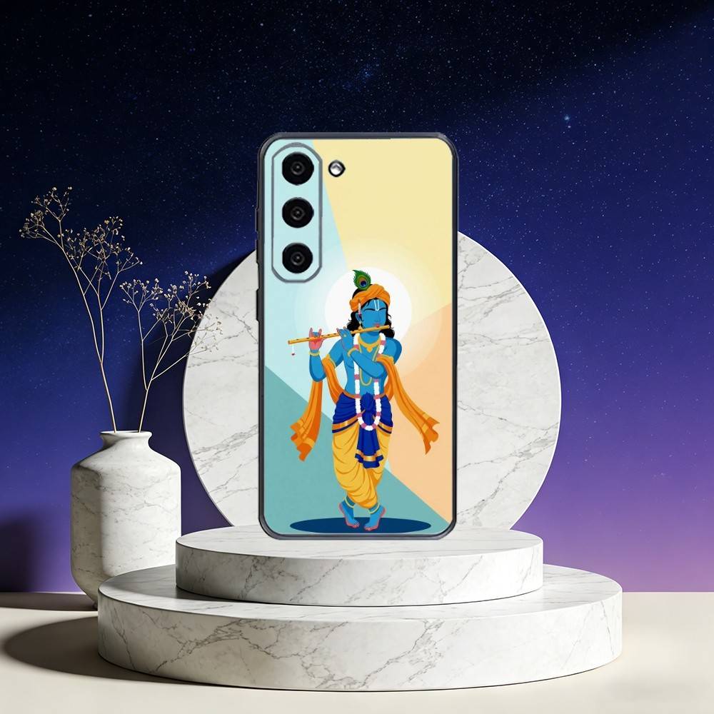 

Indian God Lord Krishna Phone Case For Samsung Galaxy A73,A72,A71,A70,A53,A52,A51,Others Soft Black Cover Samsung a71 4g