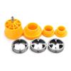 7Pcs PVC Thread Maker Tool Pipe Threader Plumbing Tool Kit Pipe Threader Set With 1/2' 3/4 1inch Dies Plastic Pipe Tap