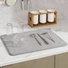 Quick Drying Kitchen Mat Microfiber Absorbent Non-Slip Kitchen Drying Mats for Home Sink Countertops Utensils Cups Bottles