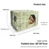 Foldable Water Grass Nest for Rabbits, Chinchillas, Guinea Pigs, and Dwarf Rabbits - Large Grass Mat Pet House
