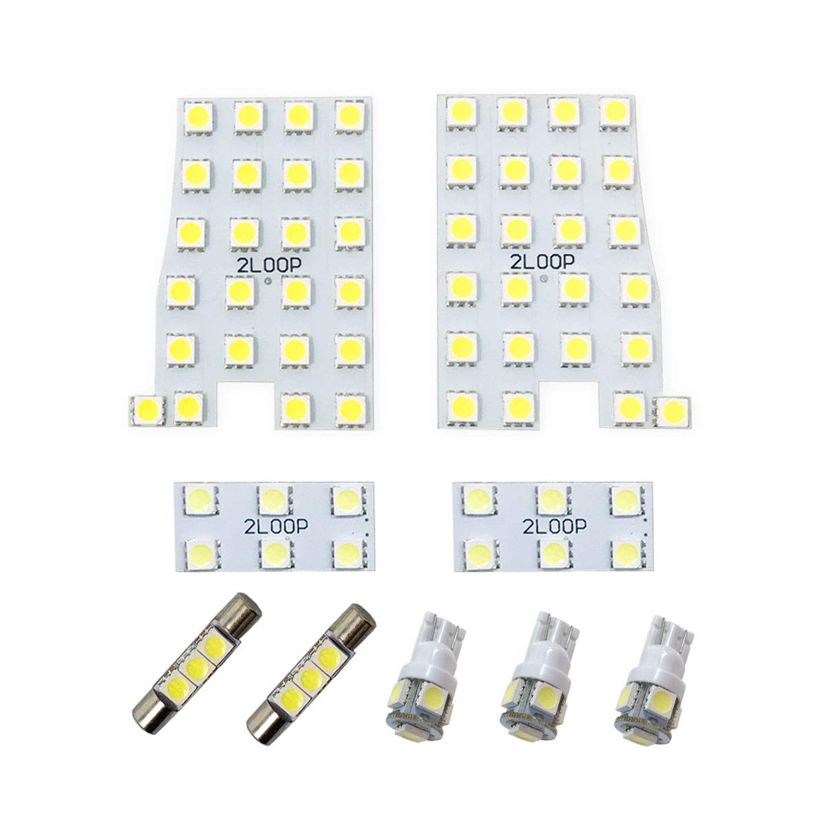 

2LOOP SMD Skyline Sedan V36 series LED room lamp pure white light 3-chip 9-piece -