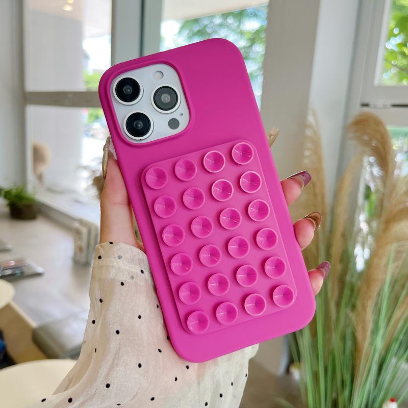 Multifunctional Silicone Suction Cup Phone Stand & Back Sticker